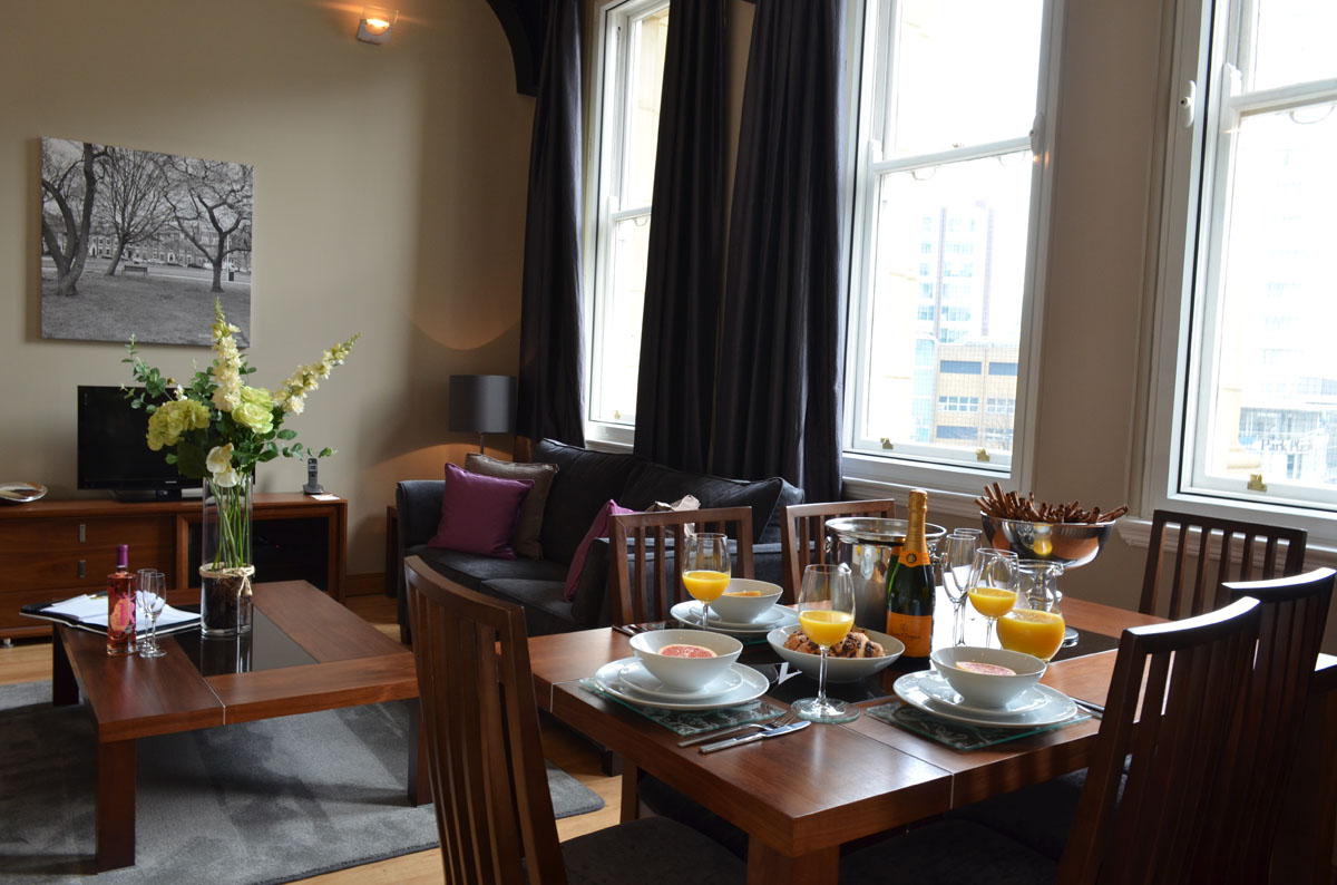 Living Room and Dining Room